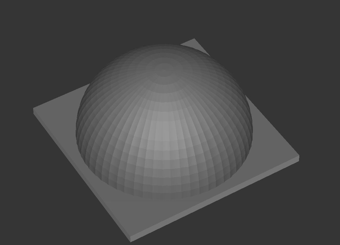 Halve bol buiten in 3D-lijnen met stiftfrees